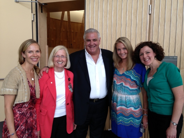 (from L to R) Dr. Jessica Campbell, Dr. Carol Rumack, Dr. Pedro Greer, Dr. Brittany Anderson and  Dr. Danielle McDermott