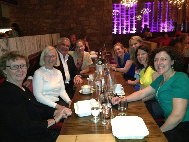 Celebratory dinner for the GHHS faculty planning committee
